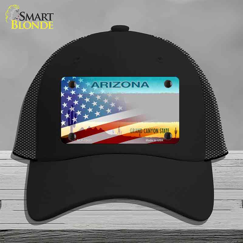 Arizona License Plate American Flag Novelty License Plate Hat HAT-MLP-12431