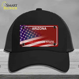 Arizona with American Flag Novelty License Plate Hat HAT-MLP-12471
