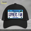 Gophers Fan Novelty License Plate Hat Mesh / Black