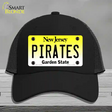 Pirates Novelty License Plate Hat Mesh / Black