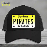 Pirates Novelty License Plate Hat Mesh / Black