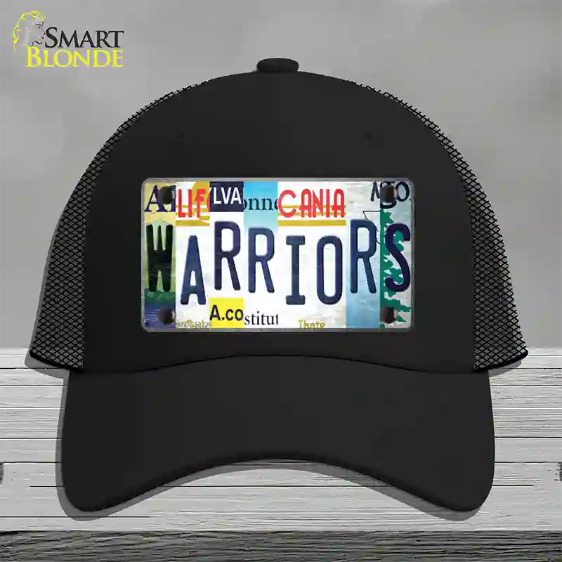 Warriors Strip Art Novelty License Plate Hat Tag Mesh Black