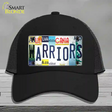 Warriors Strip Art Novelty License Plate Hat Tag Mesh Black