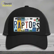 Raptors Strip Art Novelty License Plate Hat Tag Mesh Black