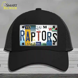 Raptors Strip Art Novelty License Plate Hat Tag Mesh Black