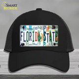 Florida State Strip Art Novelty License Plate Hat Tag Mesh Black