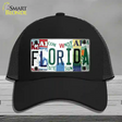 Florida Strip Art Novelty License Plate Hat Tag Mesh Black