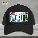 Florida Strip Art Novelty License Plate Hat Tag Mesh Black