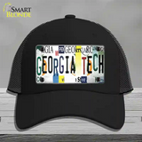 Georgia Tech Strip Art Novelty License Plate Hat Tag Mesh Black