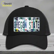 Oregon State Strip Art Novelty License Plate Hat Tag Mesh Black