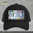 North Carolina Strip Art Novelty License Plate Hat Tag Mesh Black