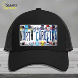 North Carolina Strip Art Novelty License Plate Hat Tag Mesh Black
