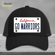 Go Warriors Novelty License Plate Hat Tag Mesh Black