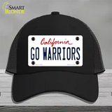 Go Warriors Novelty License Plate Hat Tag Mesh Black