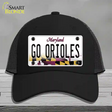 Go Orioles Novelty License Plate Hat Tag Mesh Black