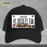 Number 1 Orioles Fan Novelty License Plate Hat Tag Mesh Black