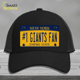 Number 1 Giants Fan New York Novelty License Plate Hat Tag Mesh Black