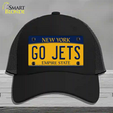 New York Go Jets Novelty License Plate Hat Tag Mesh Black