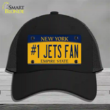 Number 1 Jets Fan New York Novelty License Plate Hat Tag Mesh Black