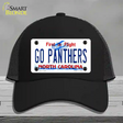 Go Panthers North Carolina Novelty License Plate Hat Tag Mesh Black