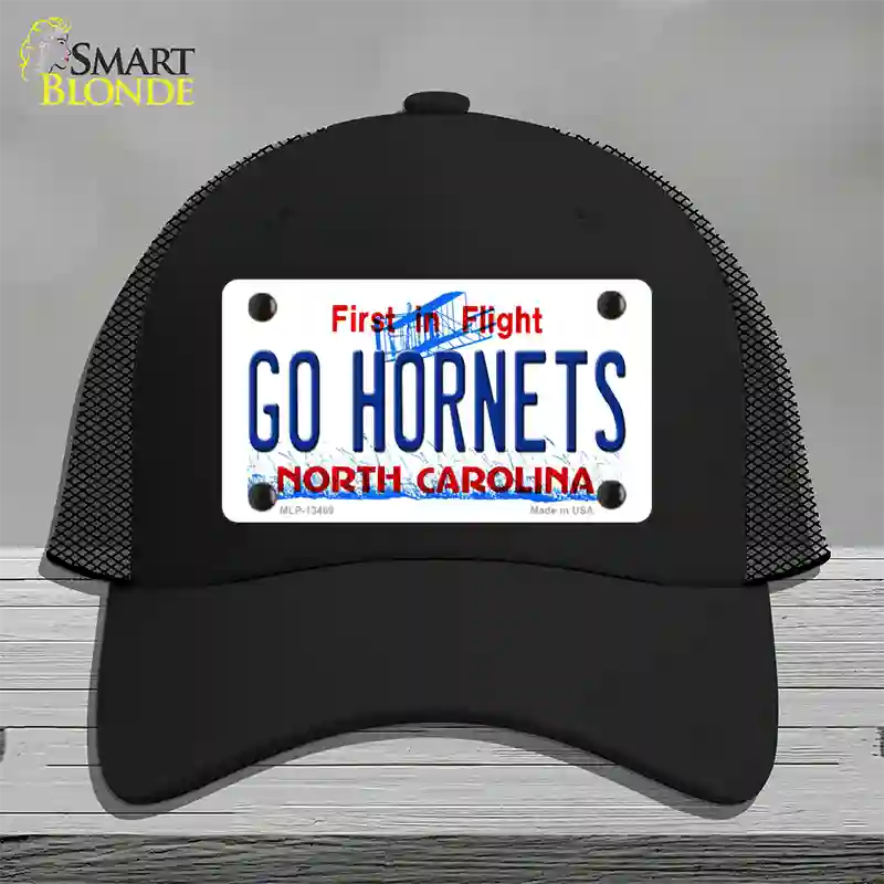 Hornets Fan Novelty License Plate Hat Tag Mesh Black