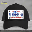 Number 1 Hornets Fan Novelty License Plate Hat Tag Mesh Black