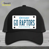 Go Raptors Novelty License Plate Hat Tag Mesh Black