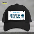 Number 1 Raptors Fan Novelty License Plate Hat Tag Mesh Black