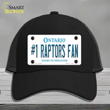 Number 1 Raptors Fan Novelty License Plate Hat Tag Mesh Black