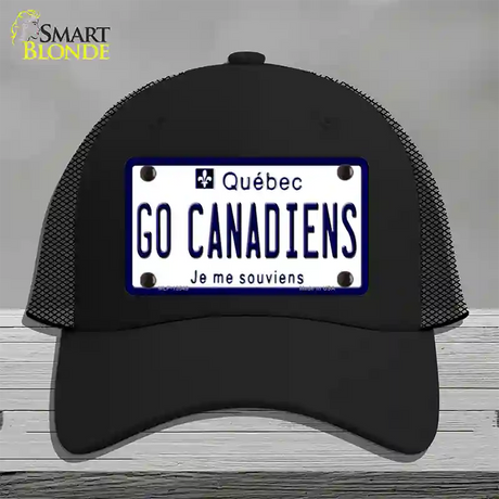 Go Canadiens Novelty License Plate Hat Tag Mesh / Black