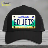 Go Jets Manitoba Novelty License Plate Hat Tag Mesh / Black