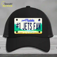 Number 1 Jets Fan Manitoba Novelty License Plate Hat Tag Mesh / Black