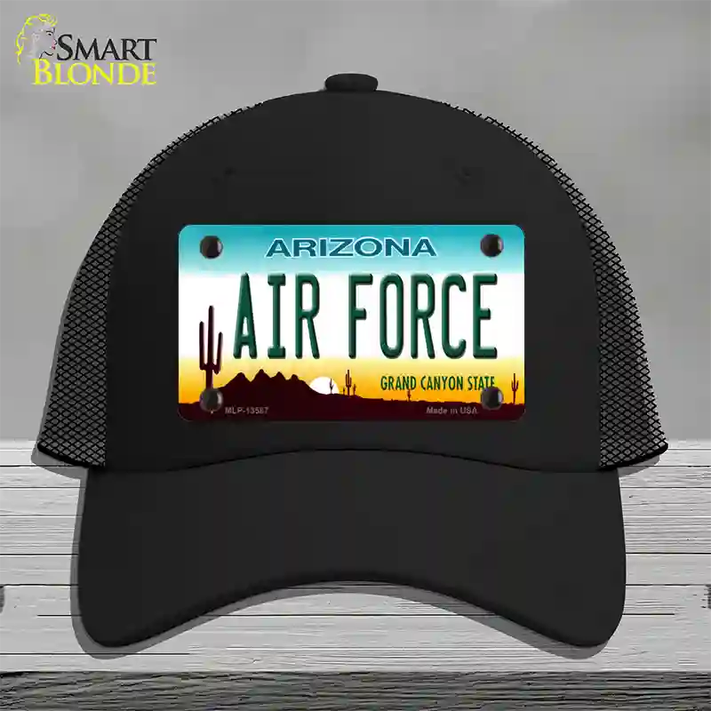 Air Force Arizona Novelty License Plate Hat Tag Mesh Black