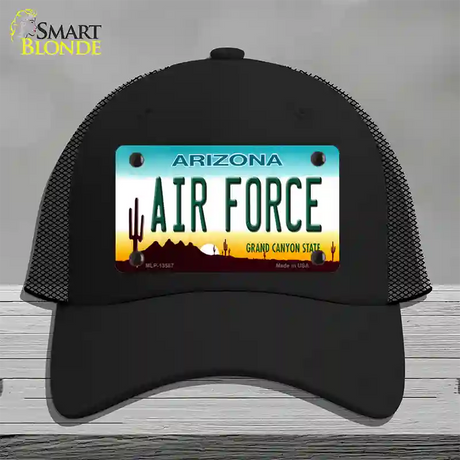 Air Force Arizona Novelty License Plate Hat Tag Mesh / Black