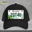 Too Cute For You Novelty License Plate Hat Tag Mesh Black
