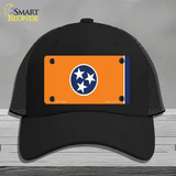 Tennessee Flag Orange Novelty License Plate Hat Tag Mesh Black