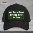 Ass Gas Or Grass Novelty License Plate Hat Tag Mesh Black