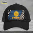 Georgia Racing Flag Novelty License Plate Hat Tag Mesh Black