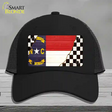 North Carolina Racing Flag Novelty License Plate Hat Tag Mesh Black