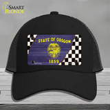 Oregon Racing Flag Novelty License Plate Hat Tag Mesh Black