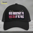 The Dork Side Novelty License Plate Hat Tag Mesh Black