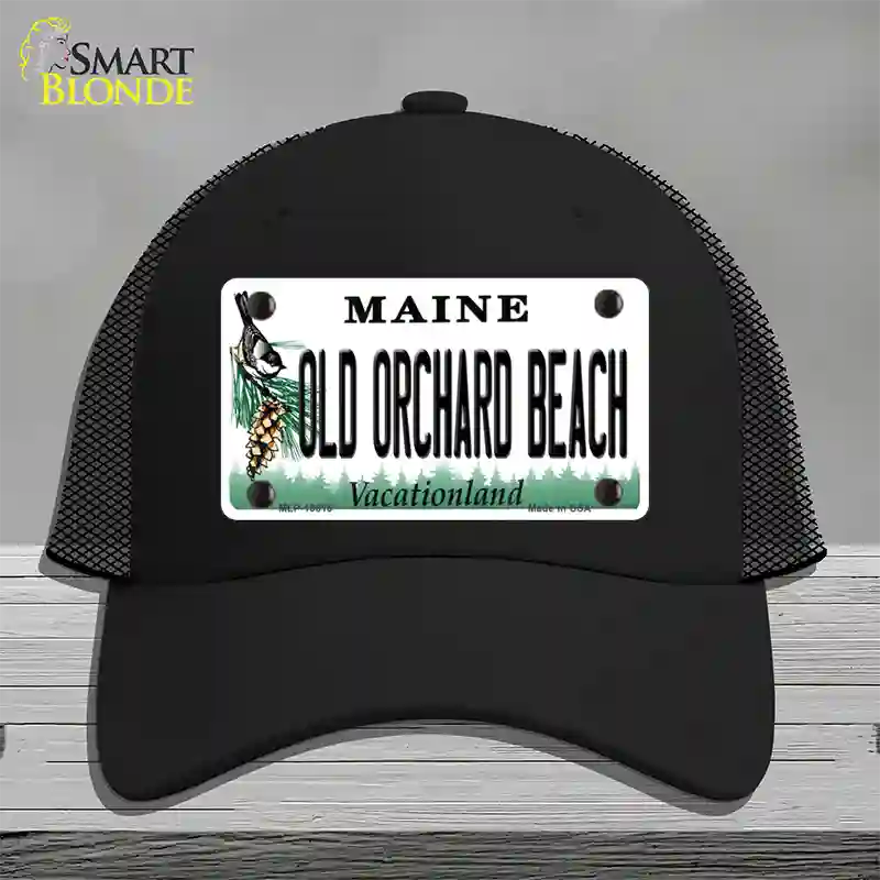 Old Orchard Beach Maine Novelty License Plate Hat Tag Mesh Black