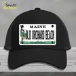 Old Orchard Beach Maine Novelty License Plate Hat Tag Mesh Black