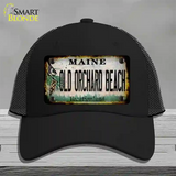 Old Orchard Beach Maine Rusty Novelty License Plate Hat Tag Mesh Black