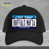 Buffalo Mafia New York Novelty License Plate Hat Tag Mesh Black