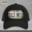Bills Mafia New York Rusty Novelty License Plate Hat Tag Mesh Black