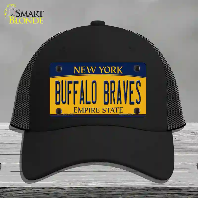 Buffalo Braves New York Novelty License Plate Hat Tag Mesh Black