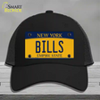 Bills New York Yellow Novelty License Plate Hat Tag Mesh Black