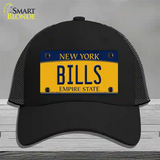 Bills New York Yellow Novelty License Plate Hat Tag Mesh Black