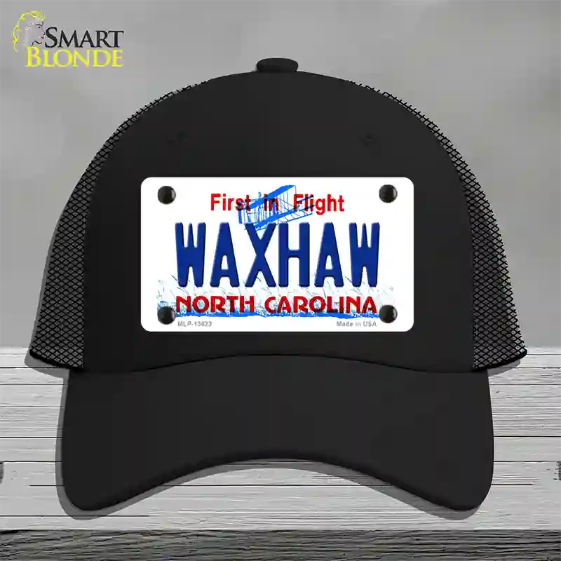 Waxhaw North Carolina Novelty License Plate Hat Tag Mesh Black
